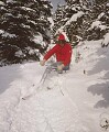 Mike Fishman carving up powder. Lake Louise, <br />Alberta. February, 1989.