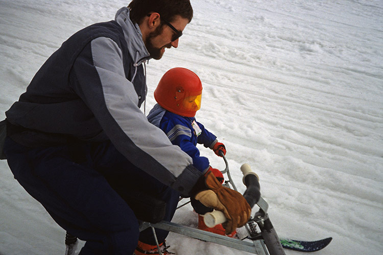 Ian and Charlie - Lake Louise, 1989