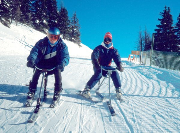 Kevan Leycraft and Jeff Nott. Lake Louise, Alberta. Spring, 1991.