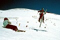 Kevan Leycraft attempting orbital insertion... Lake Louise, Alberta. Spring, 1991.