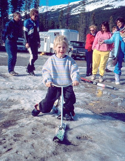 Charlie Leycraft, Lake Louise, Alberta. Spring, 1991.