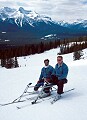 The denim duo, Doug and Rusty. Lake Louise, Alberta. April, 2002.