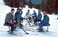 Jeff, Alexis, Kevan, Mikki, Doug, Rusty and Ed. Lake Louise, Alberta. April, 2002.